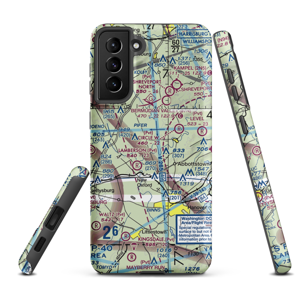 Schulteis Field (71PN) VFR Sectional Samsung Phone Case Samsung Galaxy S21 FE model shown