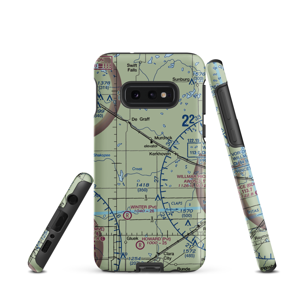 Schwenk Airport (MY19) VFR Sectional Samsung Phone Case Samsung Galaxy S10e model shown