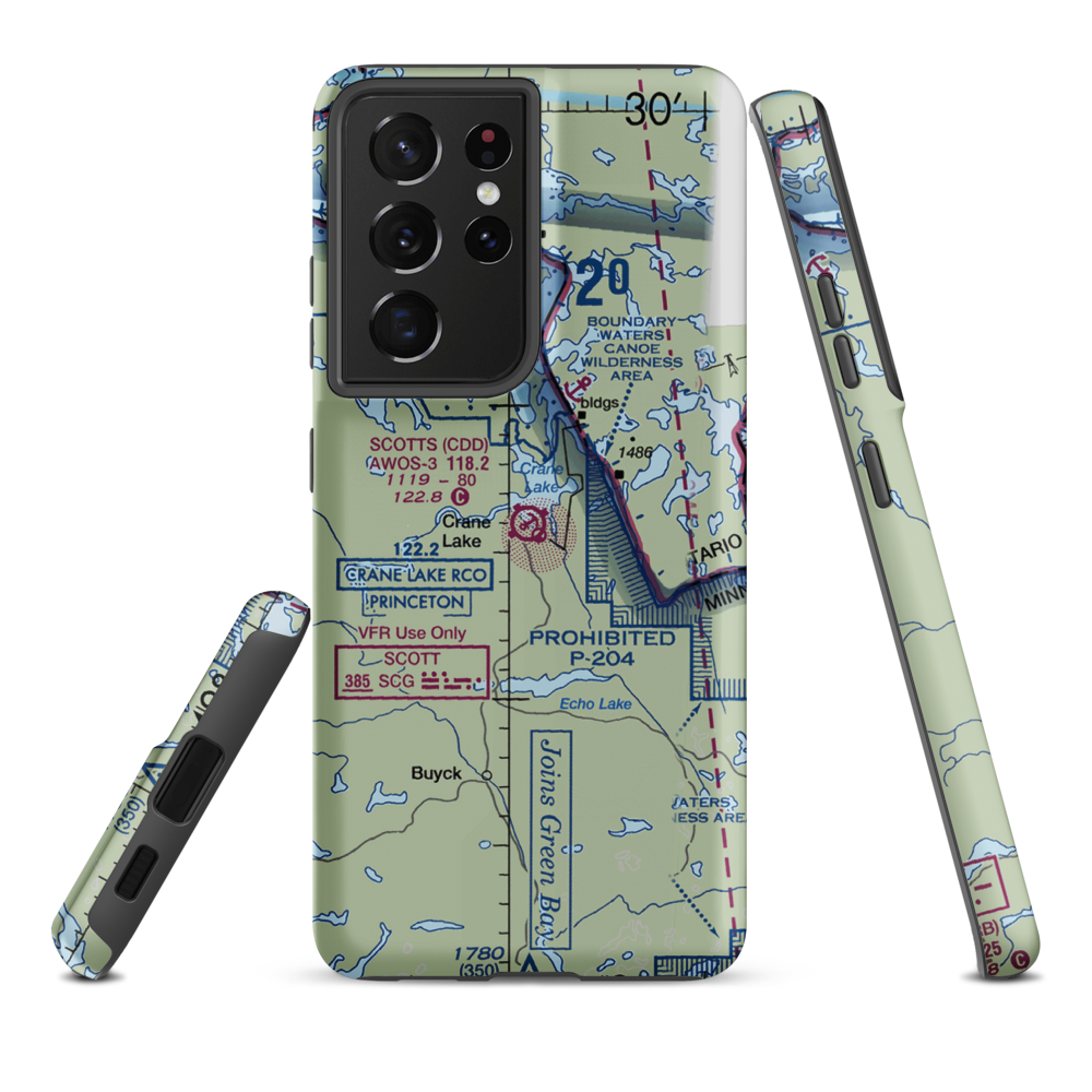 Scotts Seaplane Base (CDD) VFR Sectional Samsung Phone Case Samsung Galaxy S21 Ultra model shown