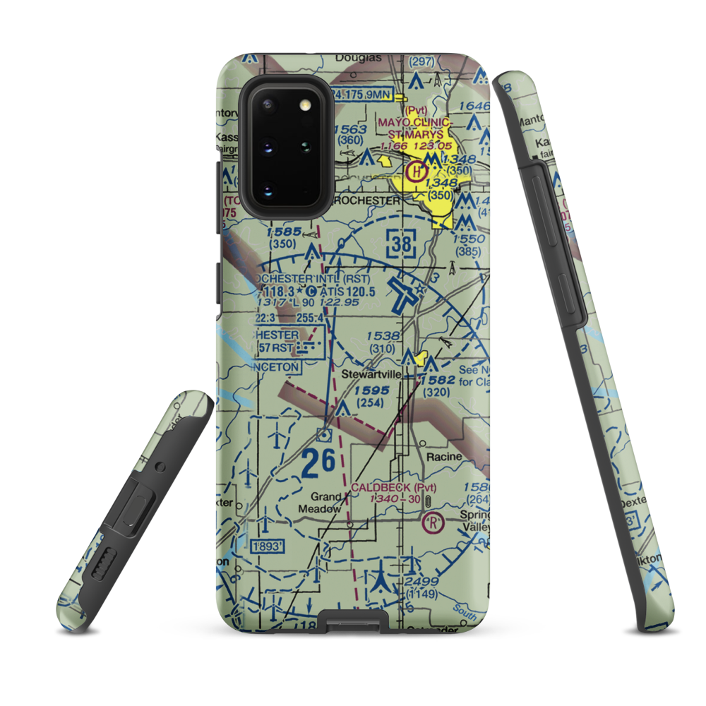 Scrabeck Airport (5MN0) VFR Sectional Samsung Phone Case Samsung Galaxy S20 Plus model shown
