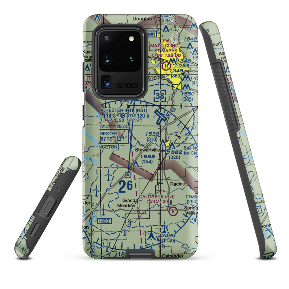 Scrabeck Airport (5MN0) VFR Sectional Samsung Phone Case Samsung Galaxy S20 Ultra model shown