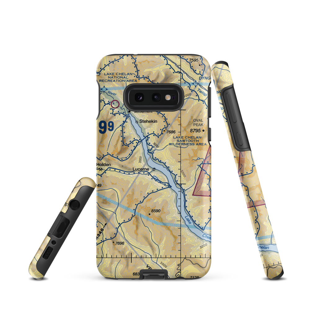 Seaplane Landing Area Seaplane Base (WA13) VFR Sectional Samsung Phone Case Samsung Galaxy S10e model shown