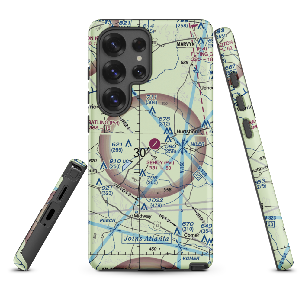 Sehoy Airport (AL05) VFR Sectional Samsung Phone Case Samsung Galaxy S25 Ultra model shown