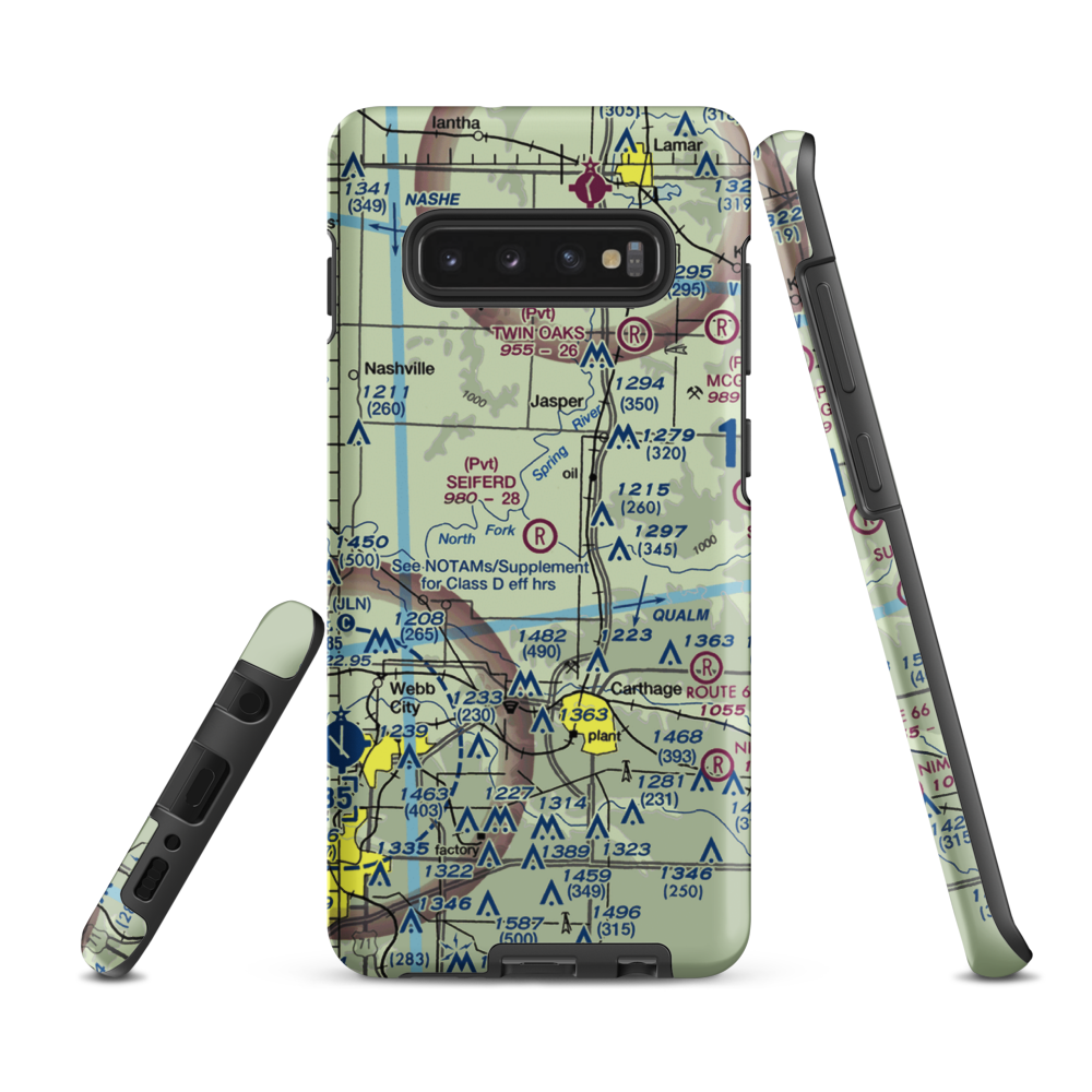 Seiferd Field (80MO) VFR Sectional Samsung Phone Case Samsung Galaxy S10 Plus model shown