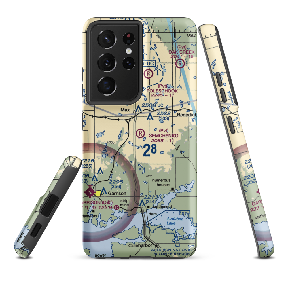 Semchenko Airport (5NA0) VFR Sectional Samsung Phone Case Samsung Galaxy S21 Ultra model shown
