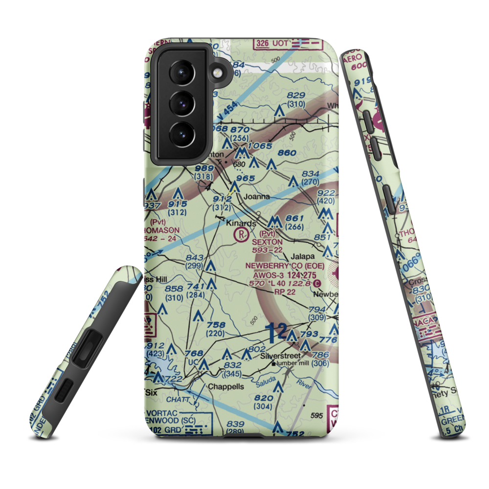 Sexton Airport (19SC) VFR Sectional Samsung Phone Case Samsung Galaxy S21 Plus model shown