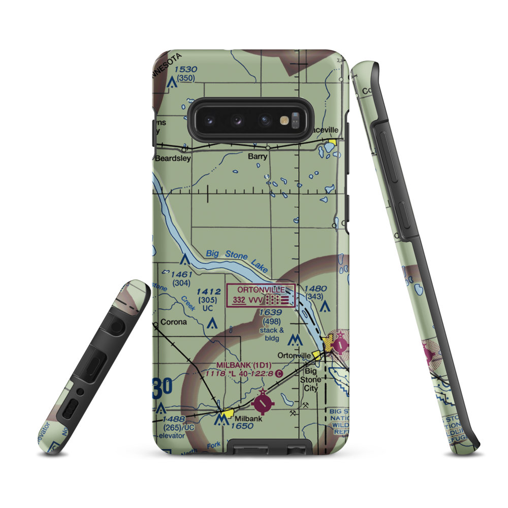 Shannon Field (41MN) VFR Sectional Samsung Phone Case Samsung Galaxy S10 Plus model shown