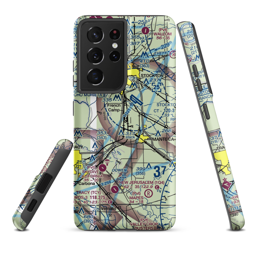 Sharpe AAF (LRO) VFR Sectional Samsung Phone Case Samsung Galaxy S21 Ultra model shown