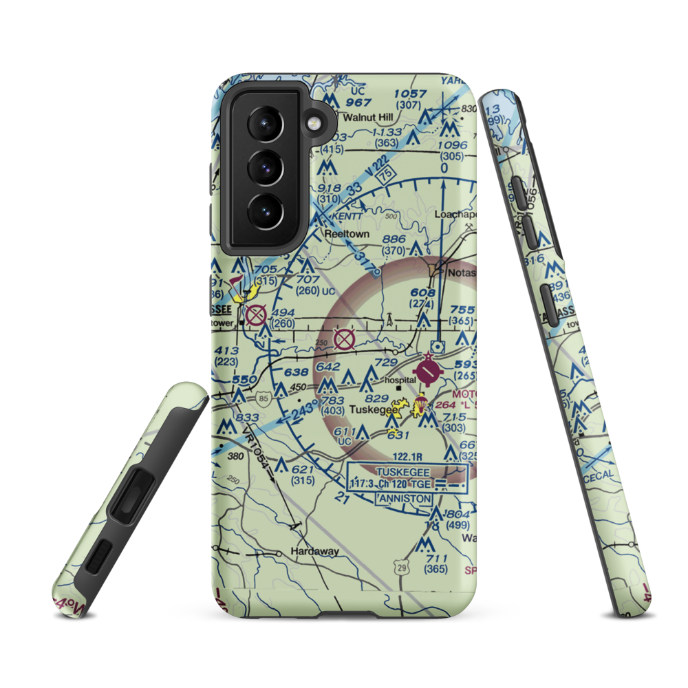 Sharpe Field (AL73) VFR Sectional Samsung Phone Case Samsung Galaxy S21 FE model shown