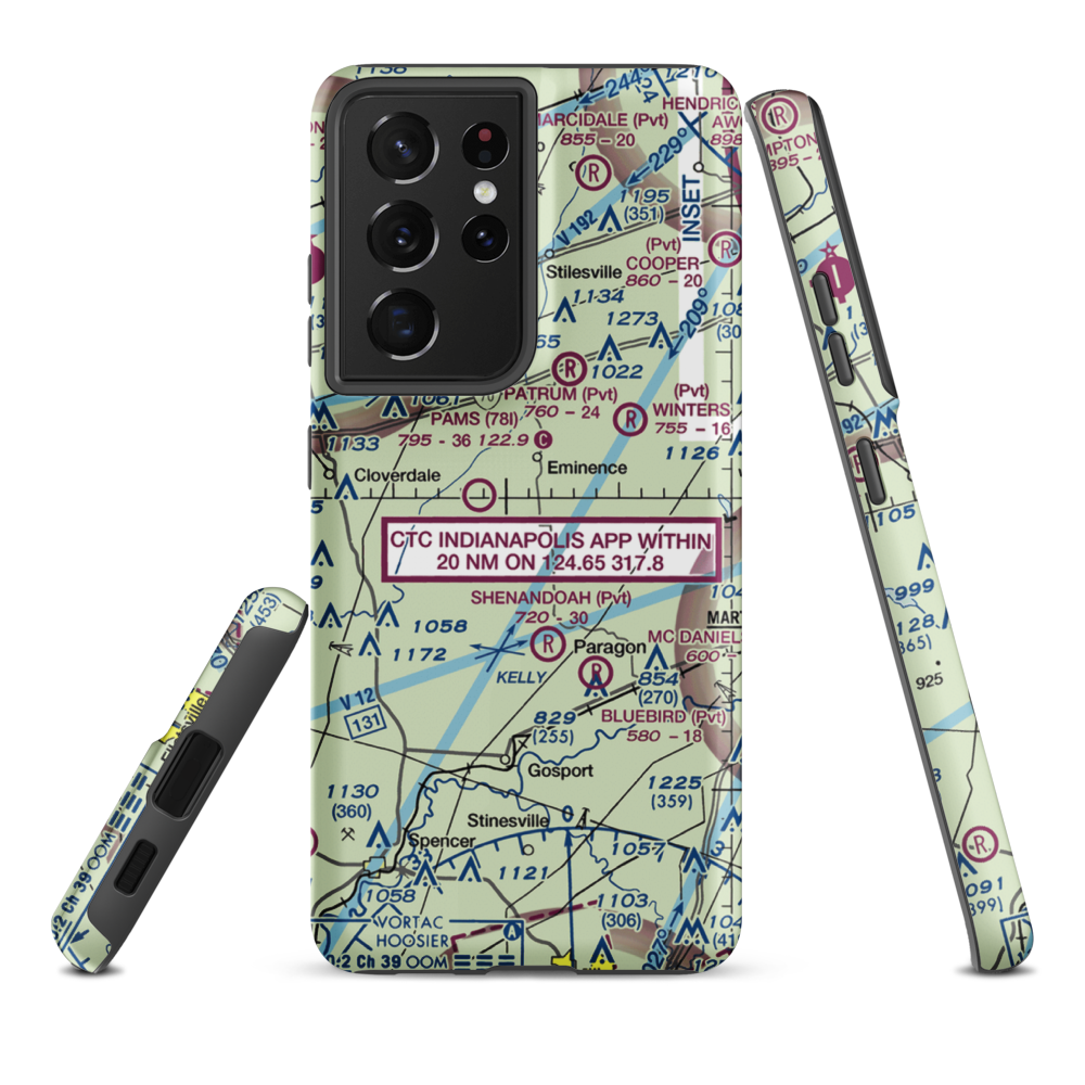 Shearer STOLport (1IN1) VFR Sectional Samsung Phone Case Samsung Galaxy S21 Ultra model shown
