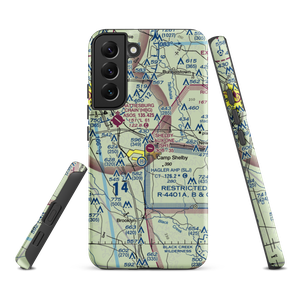 Shelby Auxiliary Field One Airport (SH1) VFR Sectional Samsung Phone Case