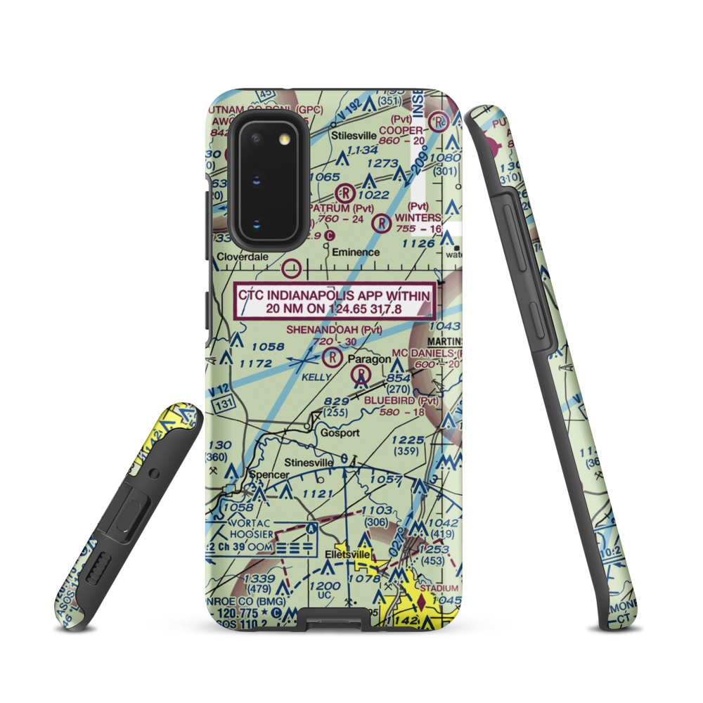 Shenandoah Flying Field (3II1) VFR Sectional Samsung Phone Case Samsung Galaxy S20 model shown