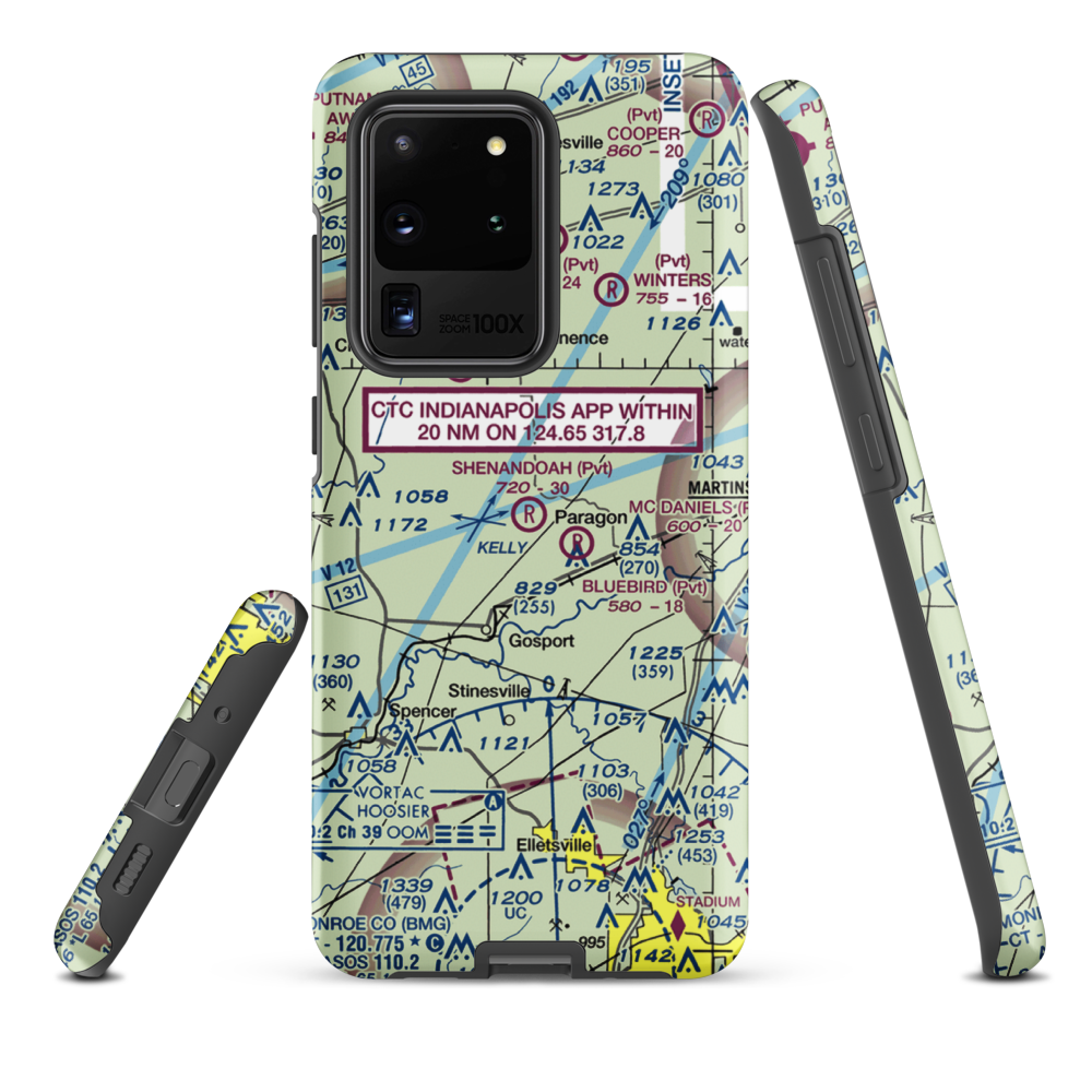 Shenandoah Flying Field (3II1) VFR Sectional Samsung Phone Case Samsung Galaxy S20 Ultra model shown