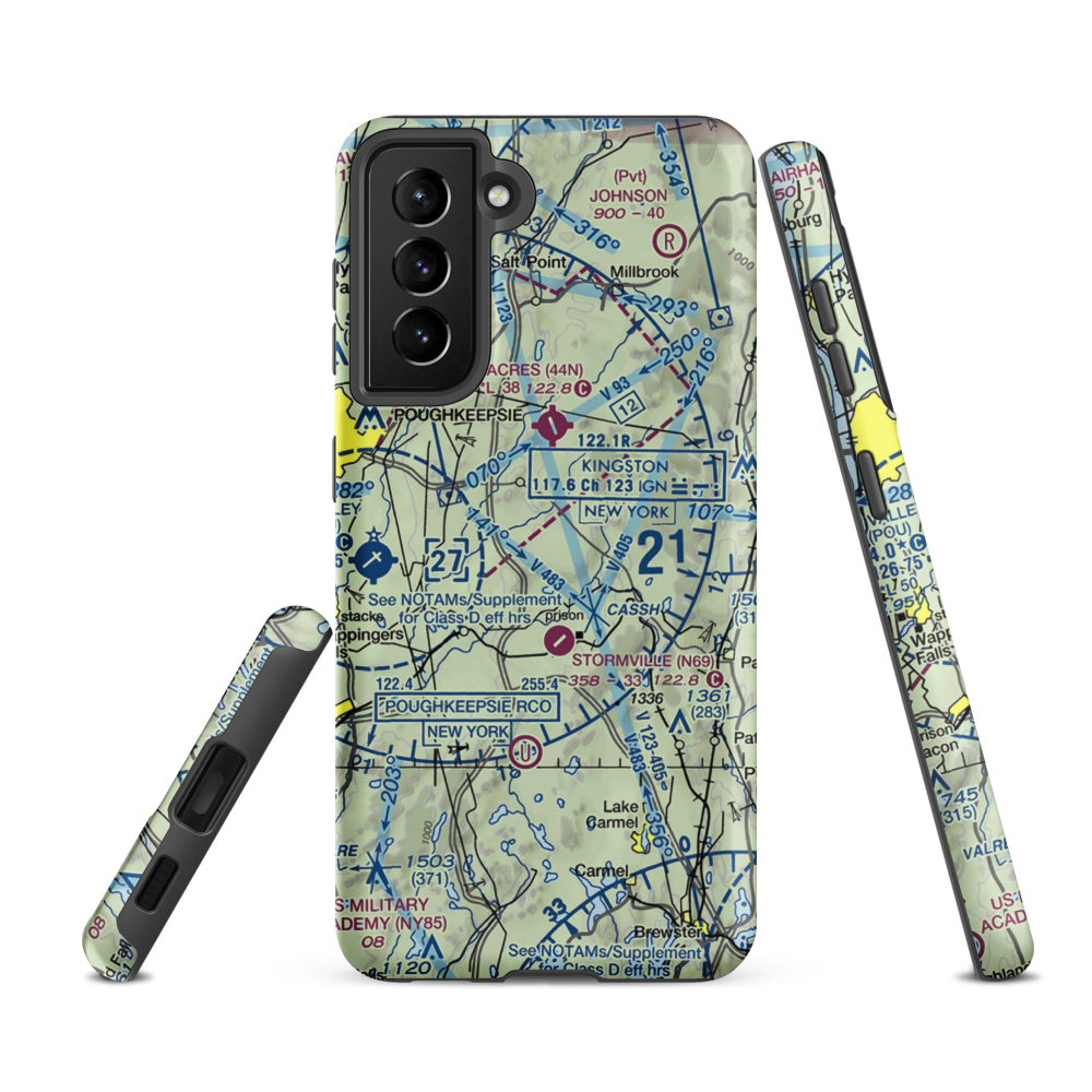 Sherman Field (1NY5) VFR Sectional Samsung Phone Case Samsung Galaxy S21 FE model shown
