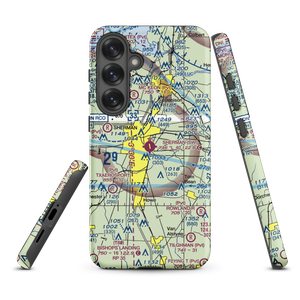 Sherman Municipal Airport (SWI) VFR Sectional Samsung Phone Case