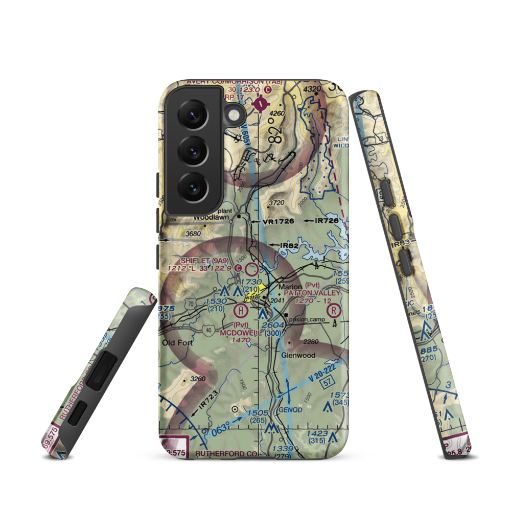 Shiflet Field (9A9) VFR Sectional Samsung Phone Case Samsung Galaxy S22 model shown