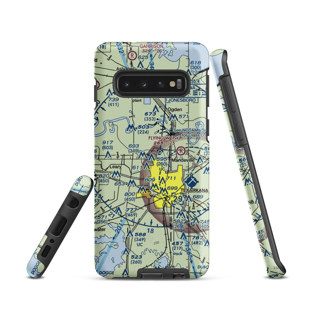 Shilling's Airport (21TX) VFR Sectional Samsung Phone Case Samsung Galaxy S10 model shown