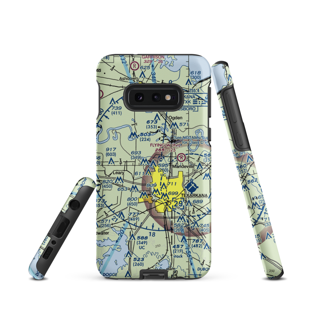 Shilling's Airport (21TX) VFR Sectional Samsung Phone Case Samsung Galaxy S10e model shown