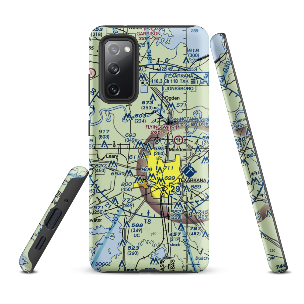Shilling's Airport (21TX) VFR Sectional Samsung Phone Case Samsung Galaxy S20 FE model shown