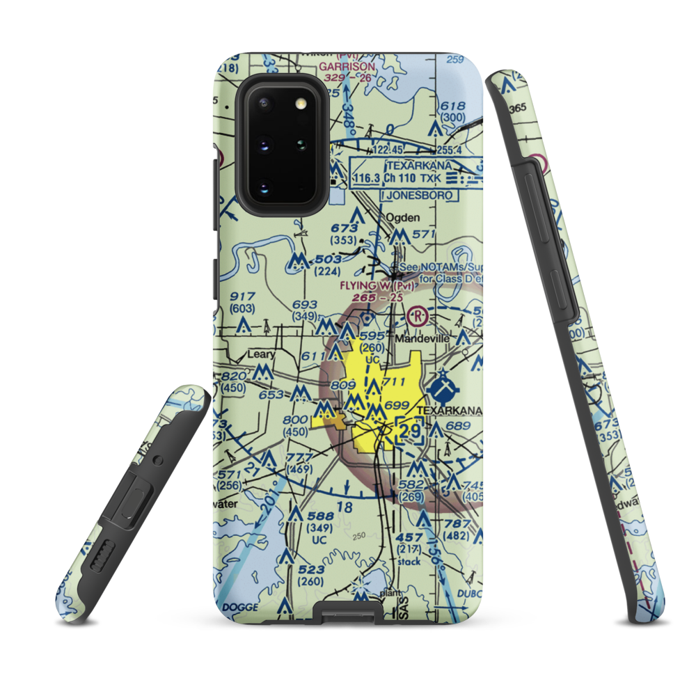 Shilling's Airport (21TX) VFR Sectional Samsung Phone Case Samsung Galaxy S20 Plus model shown