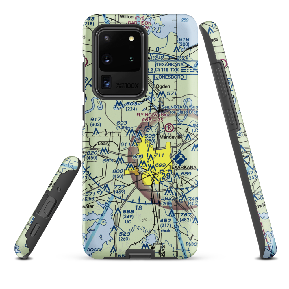 Shilling's Airport (21TX) VFR Sectional Samsung Phone Case Samsung Galaxy S20 Ultra model shown