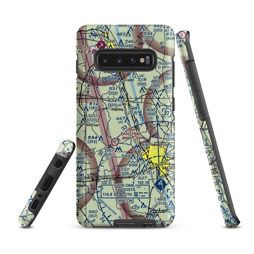 Shilo Farms Airport (1GA5) VFR Sectional Samsung Phone Case Samsung Galaxy S10 Plus model shown