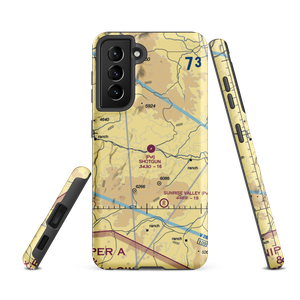 Shotgun Ranch Airstrip (42OR) VFR Sectional Samsung Phone Case