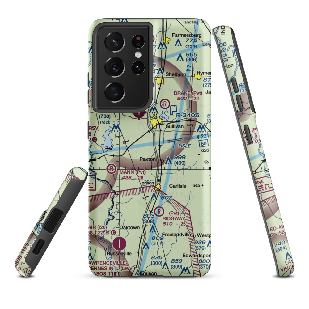 Shrum Field (II98) VFR Sectional Samsung Phone Case Samsung Galaxy S21 Ultra model shown