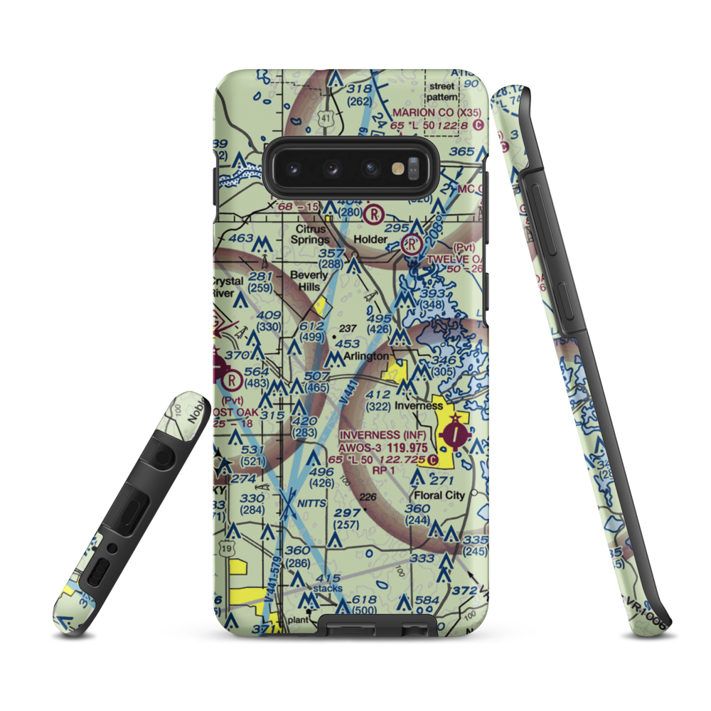 Sierra Airpark (FL48) VFR Sectional Samsung Phone Case Samsung Galaxy S10 Plus model shown