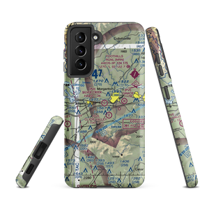 Silver Creek Airport (NC52) VFR Sectional Samsung Phone Case