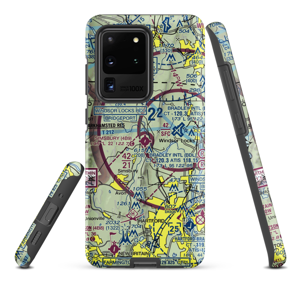 Simsbury Airport (4B9) VFR Sectional Samsung Phone Case Samsung Galaxy S20 Ultra model shown
