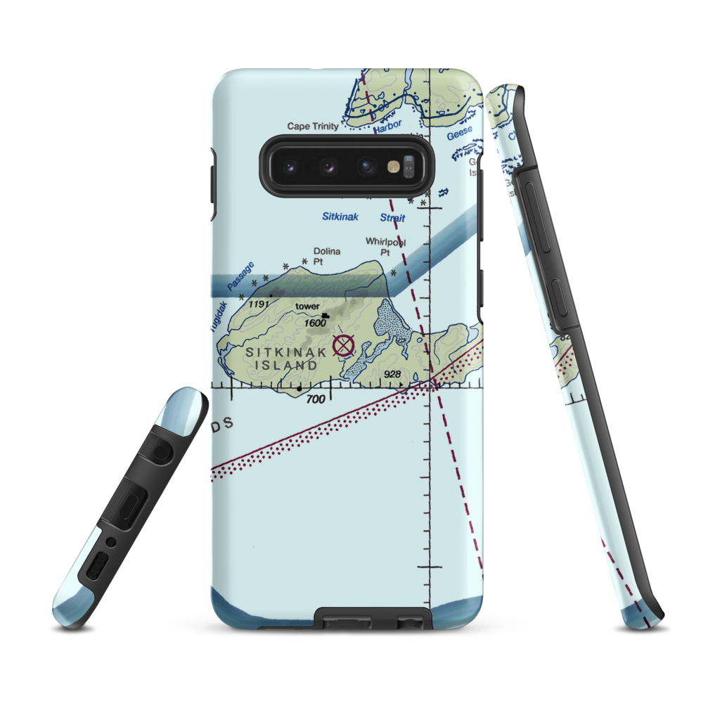 Sitkinak Airport (SKJ) VFR Sectional Samsung Phone Case Samsung Galaxy S10e model shown