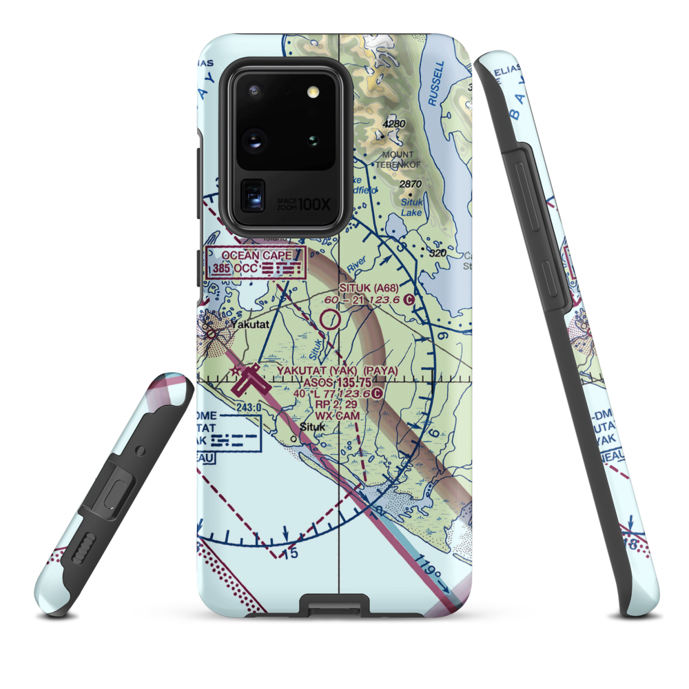 Situk Airport (A68) VFR Sectional Samsung Phone Case Samsung Galaxy S20 Ultra model shown