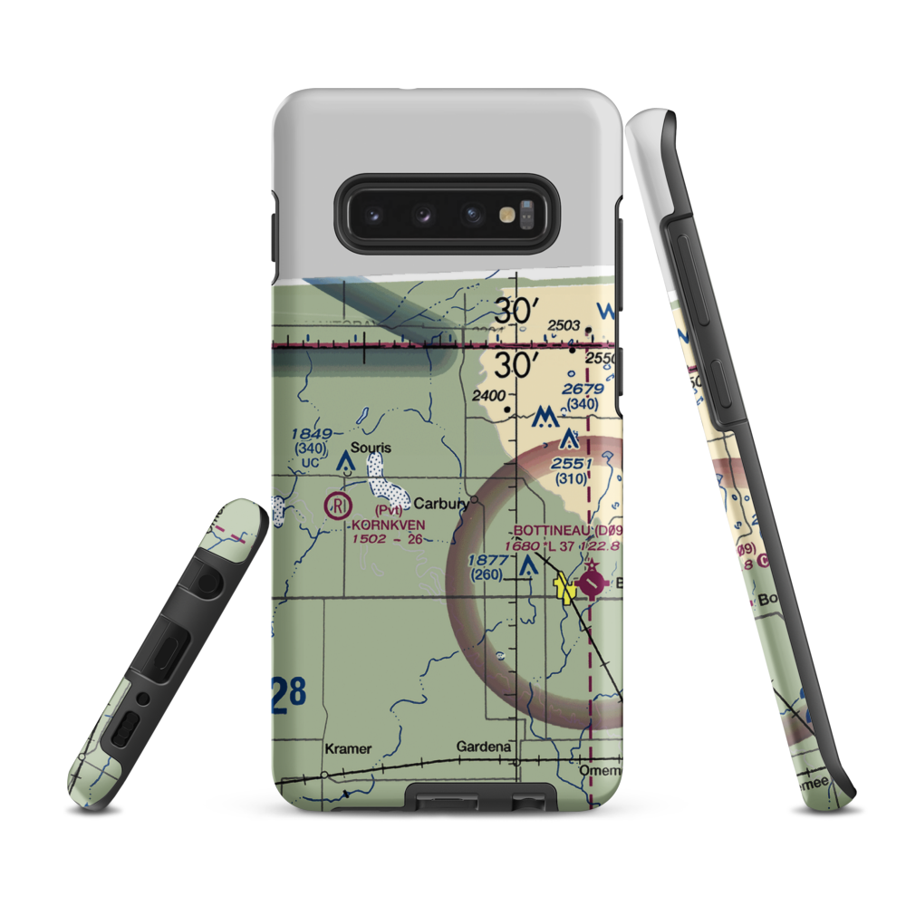 Sjule Private Airstrip (7NA9) VFR Sectional Samsung Phone Case Samsung Galaxy S10e model shown