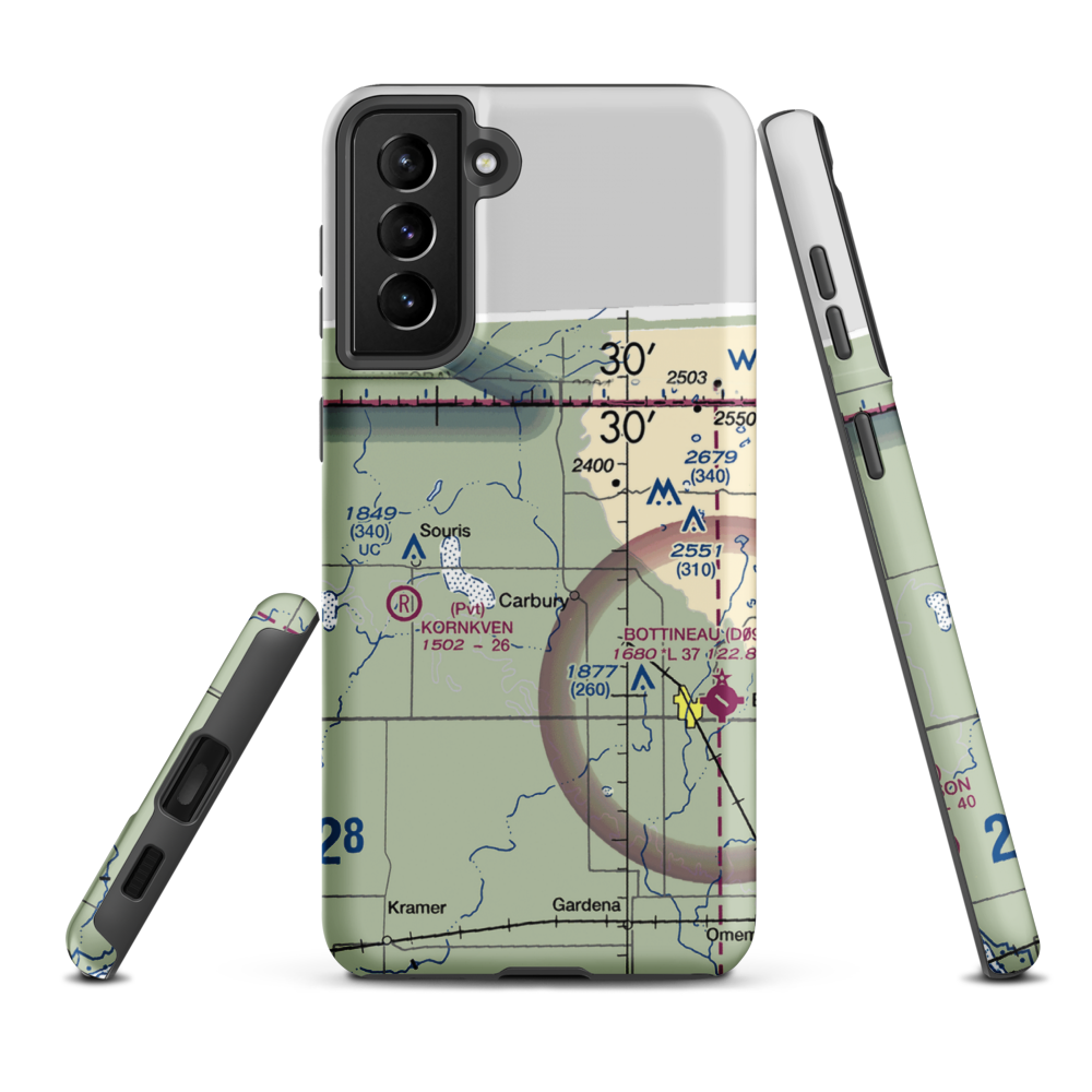 Sjule Private Airstrip (7NA9) VFR Sectional Samsung Phone Case Samsung Galaxy S21 Plus model shown