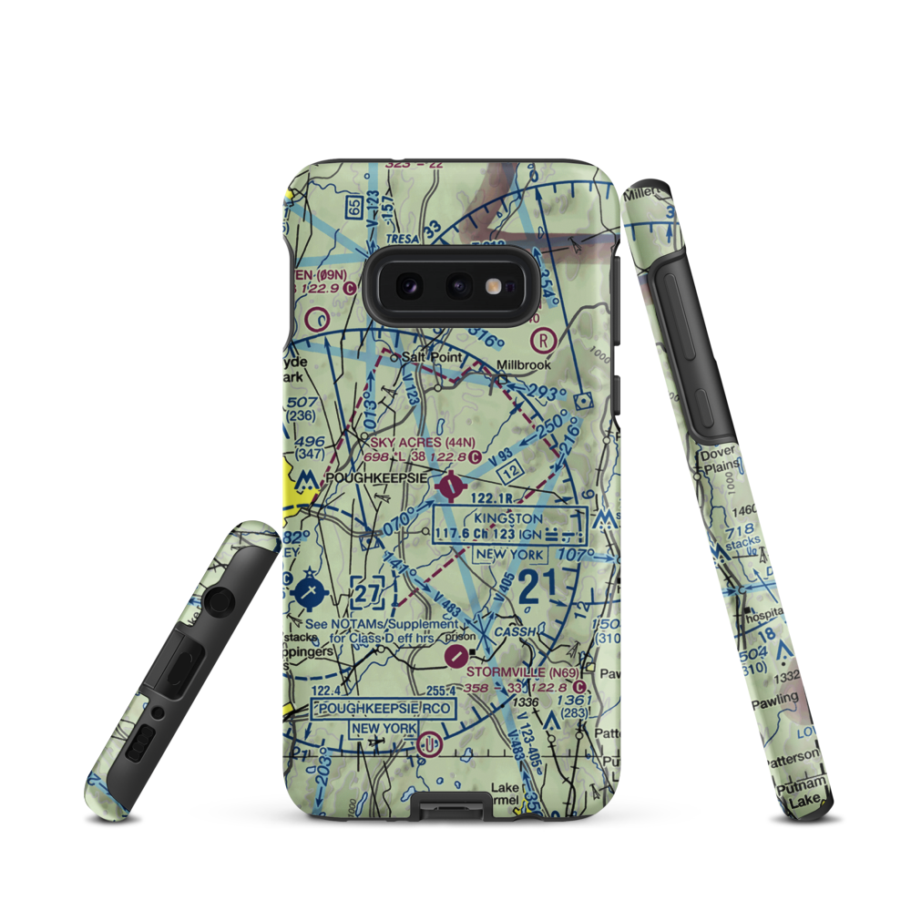 Sky Acres Airport (44N) VFR Sectional Samsung Phone Case Samsung Galaxy S10 Plus model shown