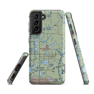 Sky Blue Airfield (6MN0) VFR Sectional Samsung Phone Case