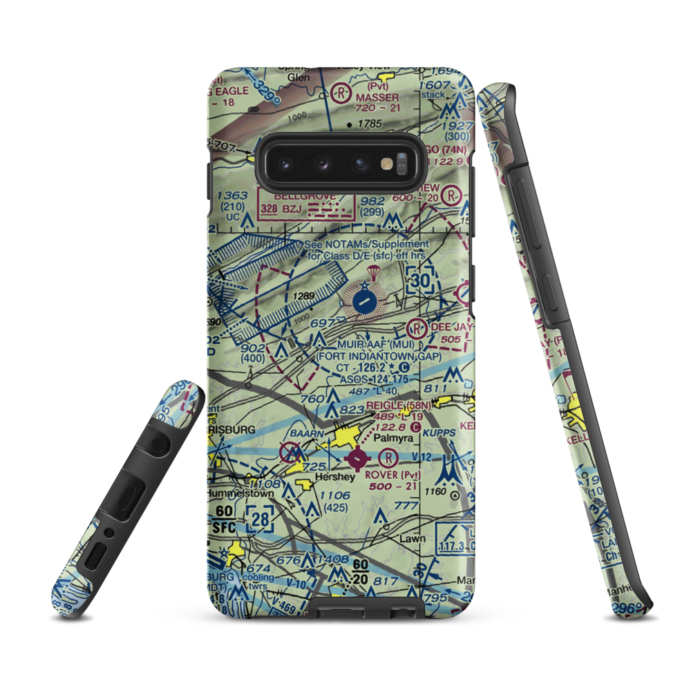 Sky Classics Field (7PS4) VFR Sectional Samsung Phone Case Samsung Galaxy S10 Plus model shown