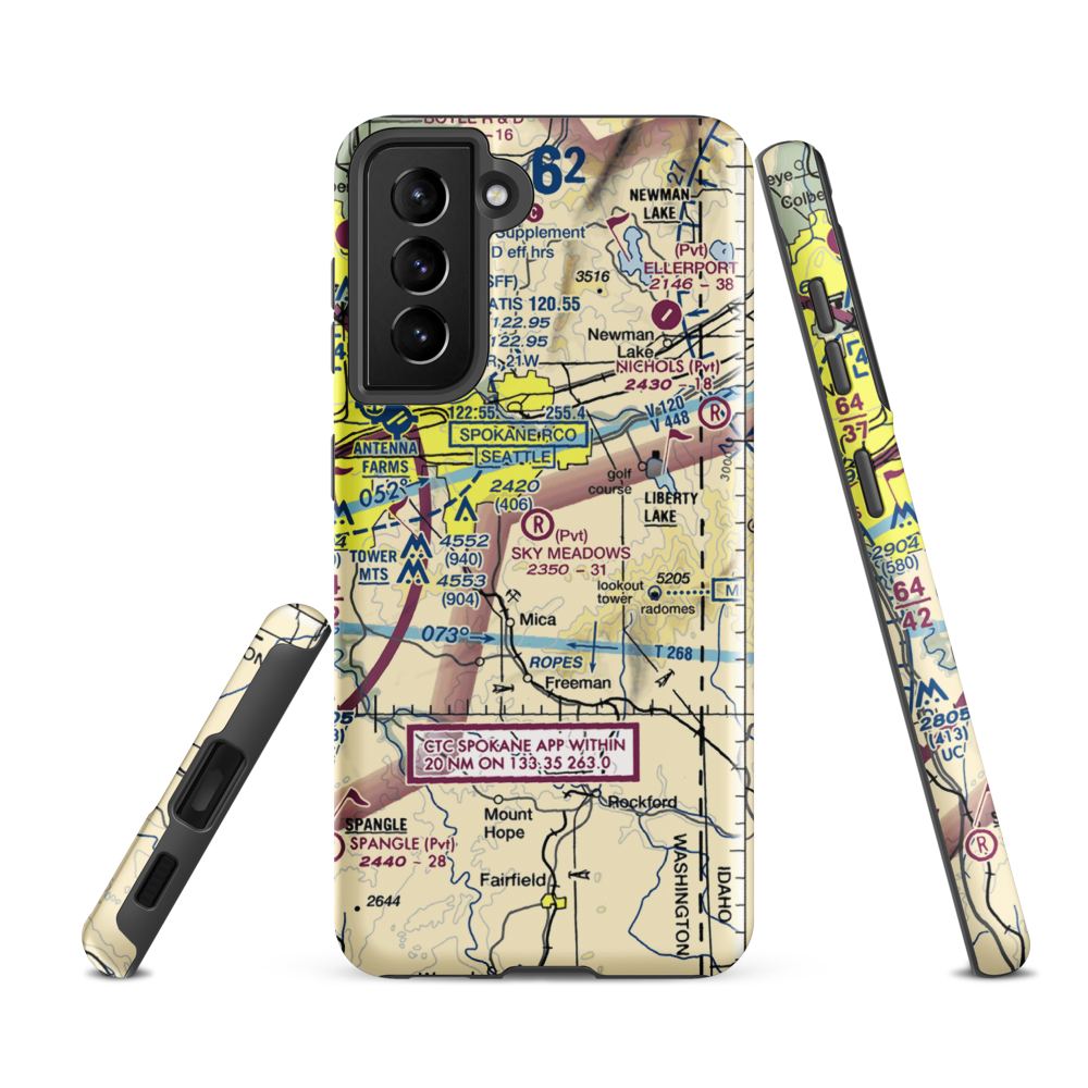 Sky Meadows Airpark (WN92) VFR Sectional Samsung Phone Case Samsung Galaxy S21 FE model shown