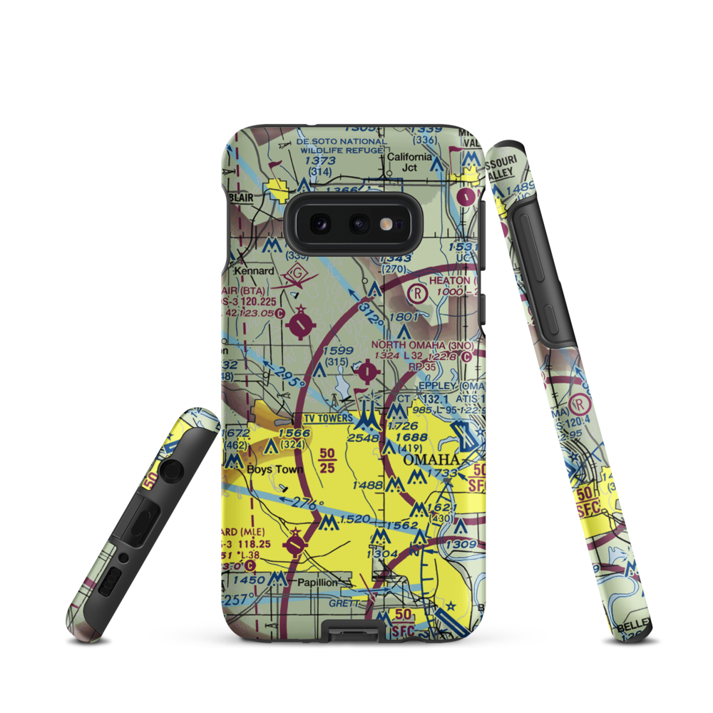 Sky Ranch Airport (NE24) VFR Sectional Samsung Phone Case Samsung Galaxy S10 Plus model shown