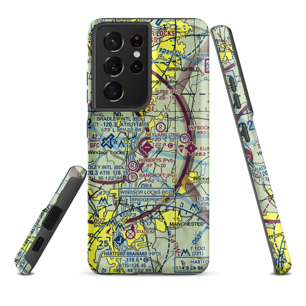 Skylark Airpark (7B6) VFR Sectional Samsung Phone Case Samsung Galaxy S21 Ultra model shown