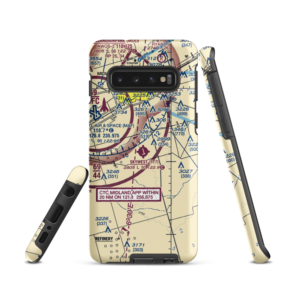 Skywest Inc Airport (7T7) VFR Sectional Samsung Phone Case Samsung Galaxy S10 model shown