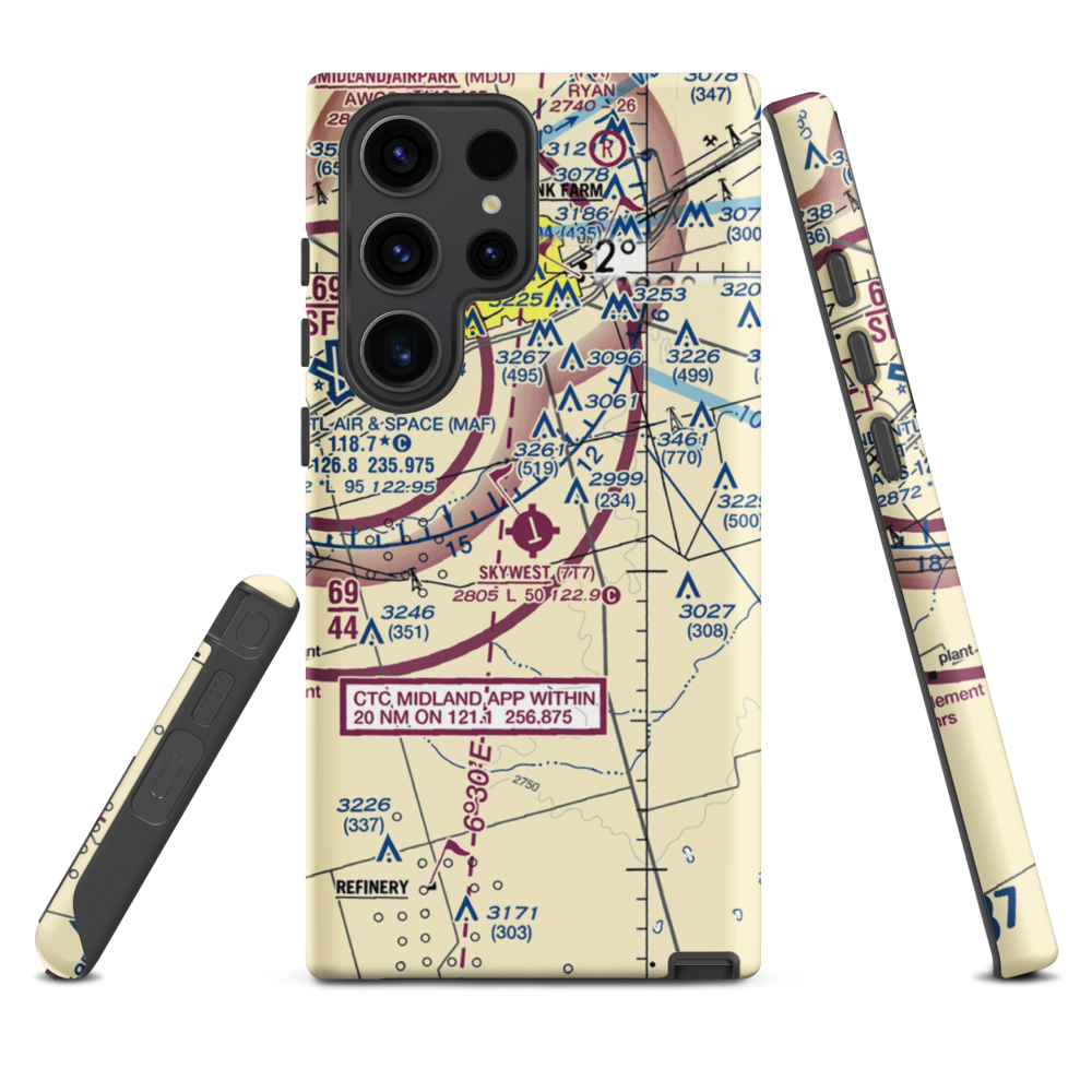 Skywest Inc Airport (7T7) VFR Sectional Samsung Phone Case Samsung Galaxy S23 Ultra model shown