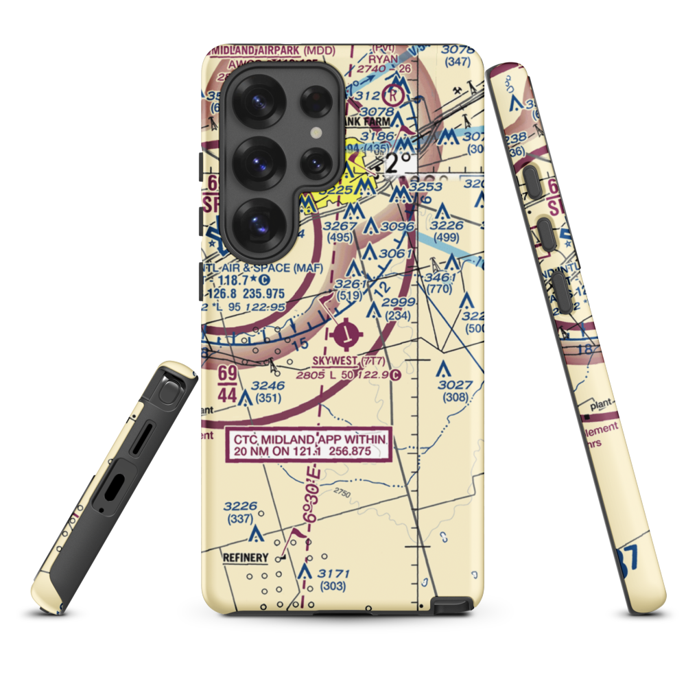 Skywest Inc Airport (7T7) VFR Sectional Samsung Phone Case Samsung Galaxy S25 Ultra model shown