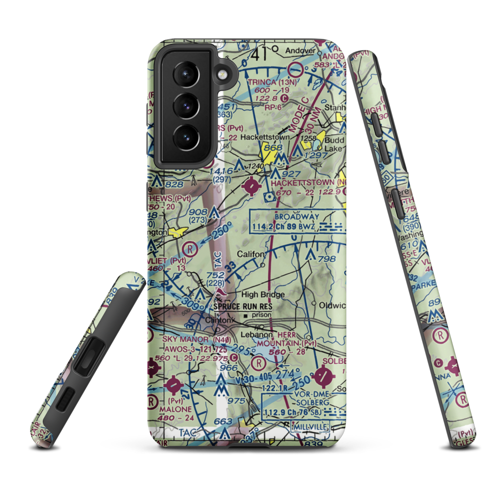 Sliker Strip (NJ16) VFR Sectional Samsung Phone Case Samsung Galaxy S21 Plus model shown