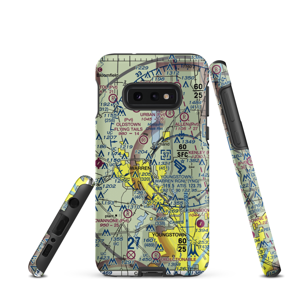 Sloas Airport (80OH) VFR Sectional Samsung Phone Case Samsung Galaxy S10e model shown