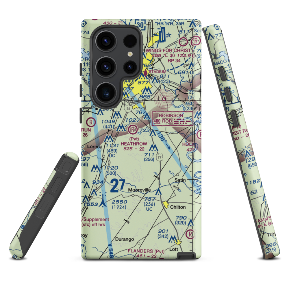 Smith Airport (XA51) VFR Sectional Samsung Phone Case Samsung Galaxy S23 Ultra model shown