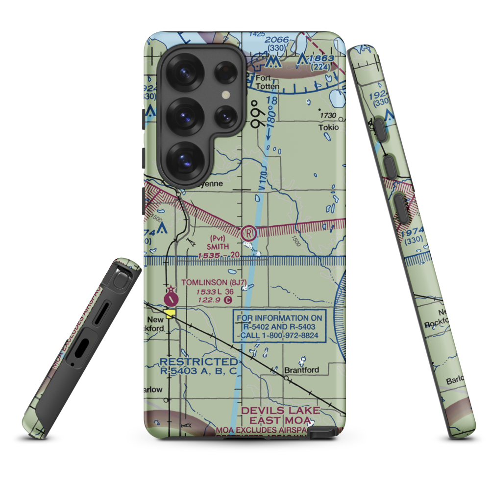 Smith Airstrip (NA70) VFR Sectional Samsung Phone Case Samsung Galaxy S25 Ultra model shown