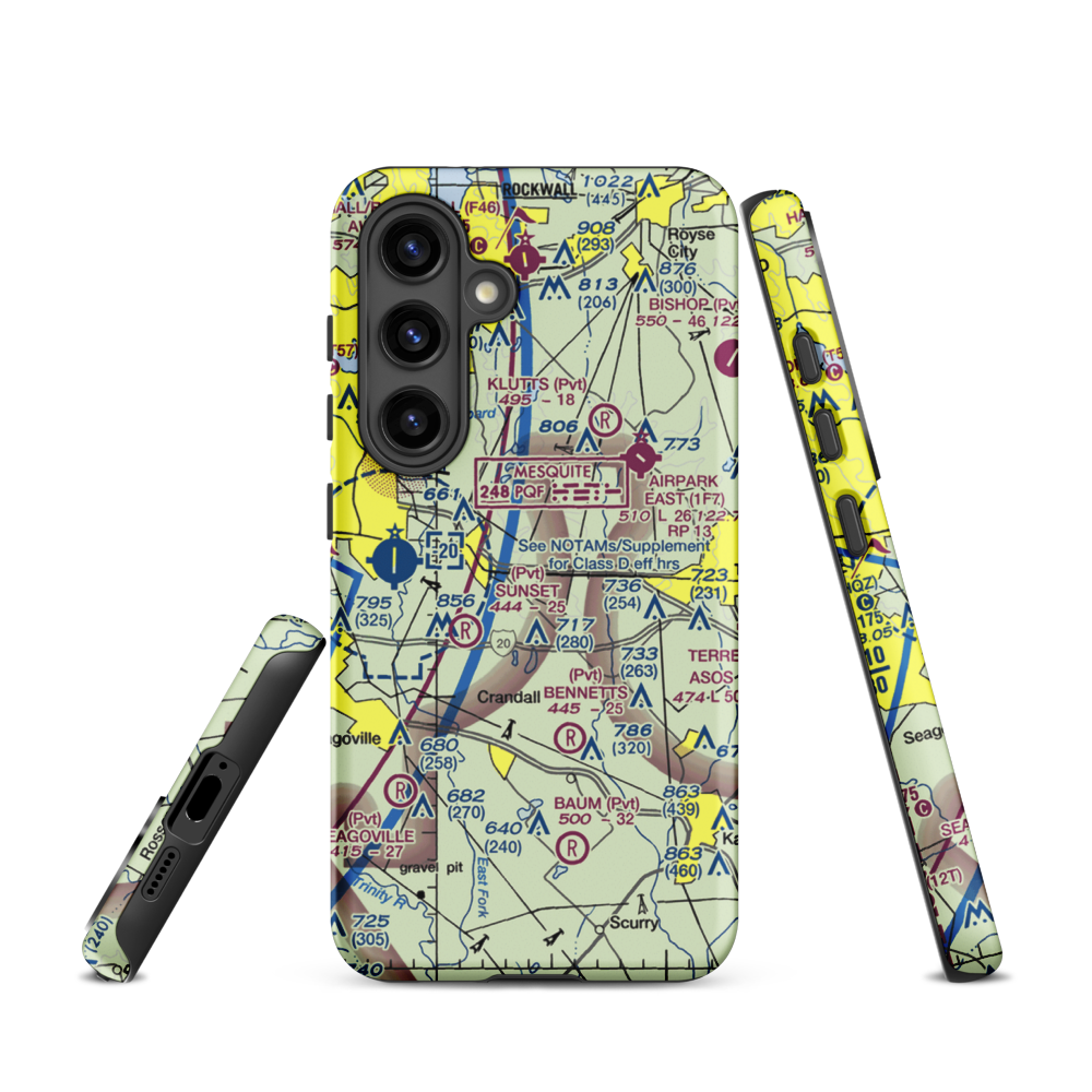 Smith Field (01TE) VFR Sectional Samsung Phone Case Samsung Galaxy S24 model shown