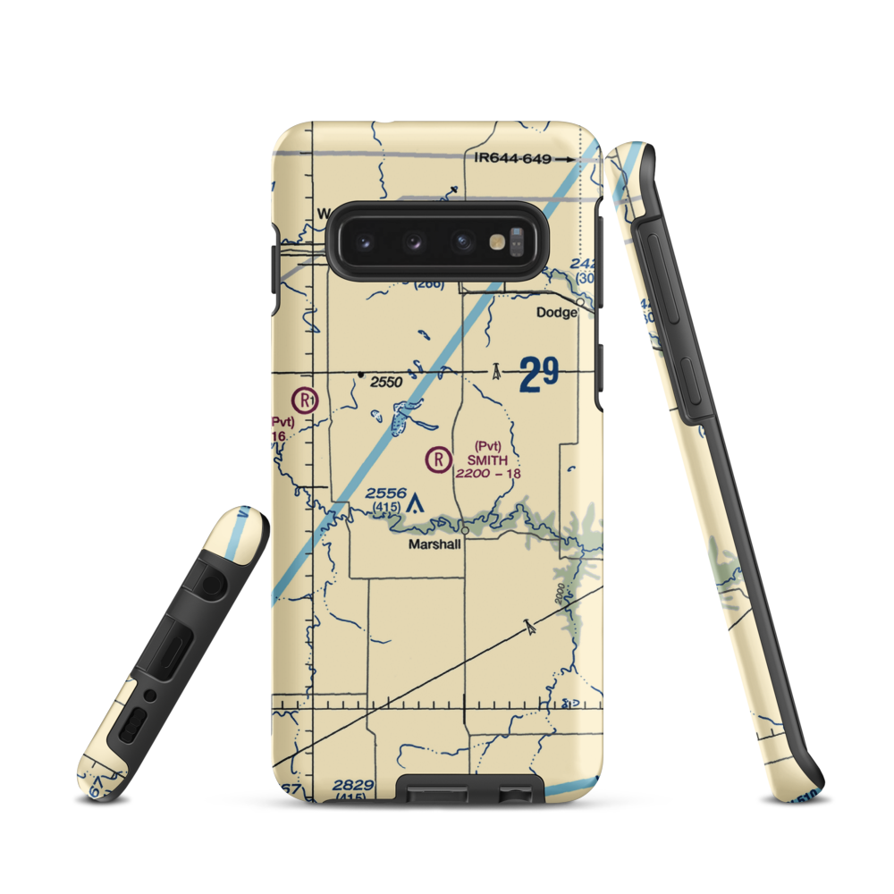 Smith Strip (10ND) VFR Sectional Samsung Phone Case Samsung Galaxy S10 model shown
